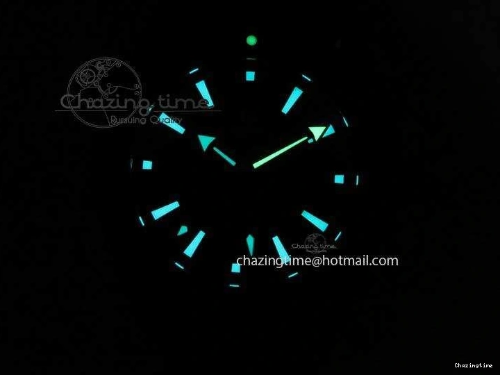 0317 Unique Planet Ocean 45mm Real Ceramic Blue BP-Maker Best Edition Black Dial On Nylon Rubber Strap A 8184